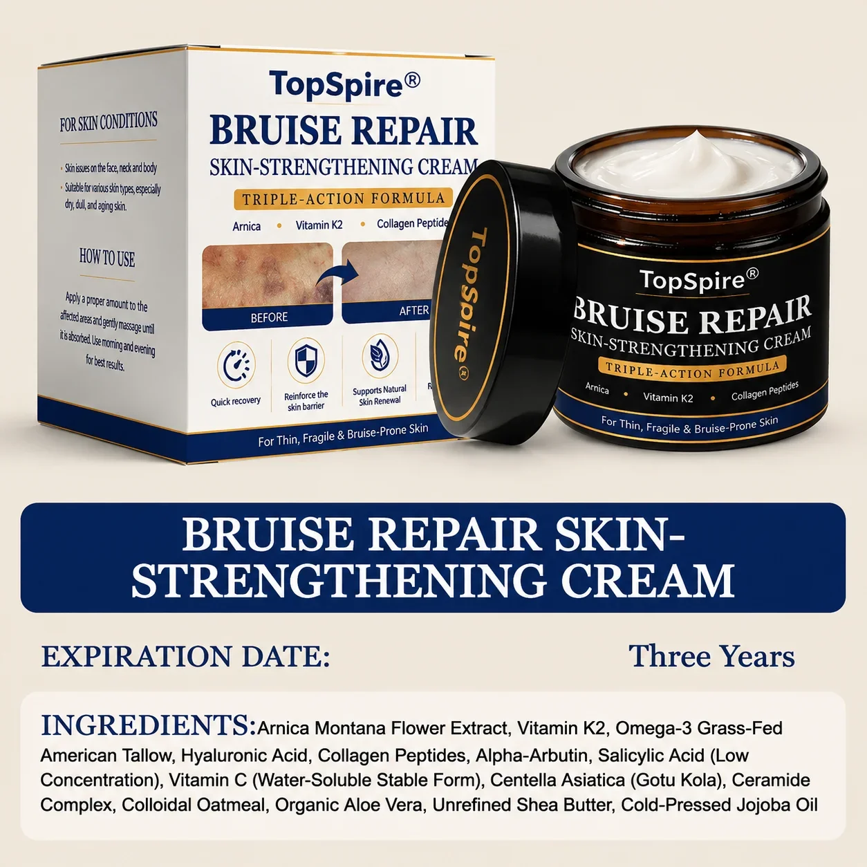 🏆Official US Store🔥TopSpire® Bruise Repair & Skin-Strengthening Cream