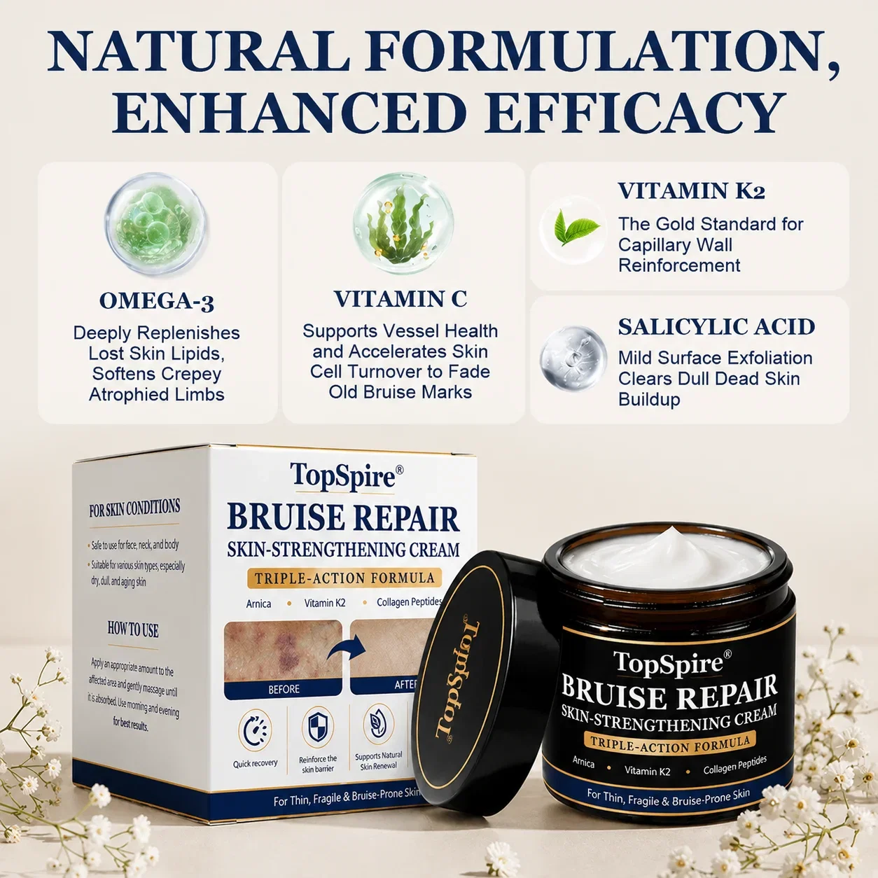 🏆Official US Store🔥TopSpire® Bruise Repair & Skin-Strengthening Cream