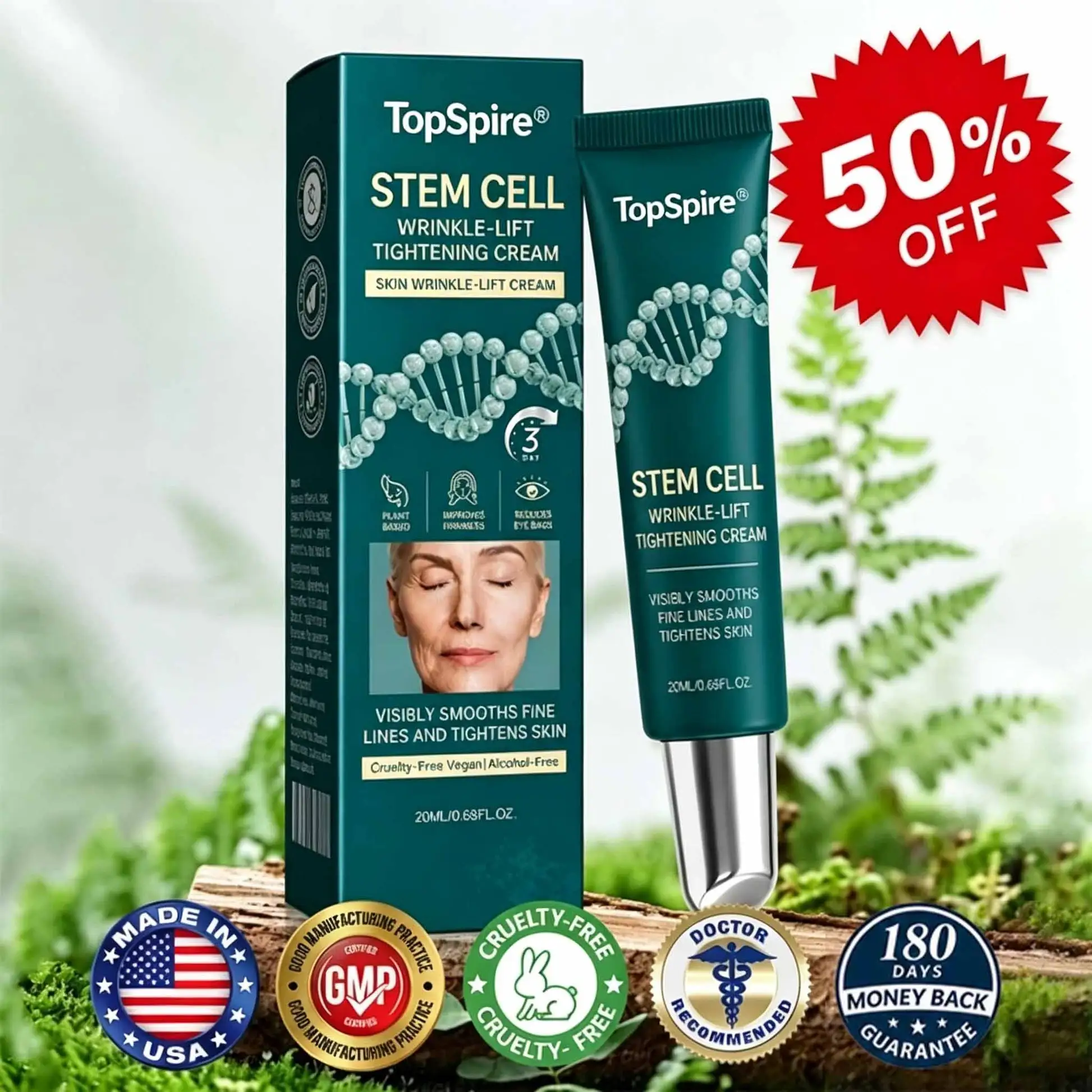 TOPSPIRE® Stem Cell Skin Wrinkle-Lift Tightening Cream
