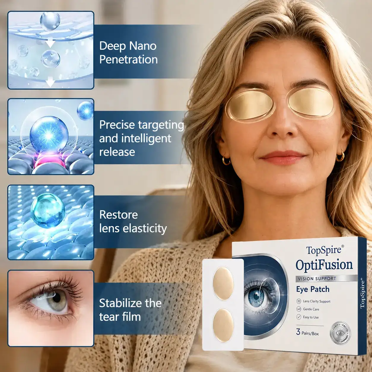 TopSpire® OptiFusion Vision Support Eye Patch